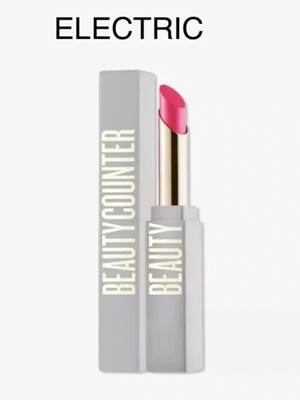 Beautycounter Statement Maker Satin Lipstick Electric Bright Pink 0.06 oz